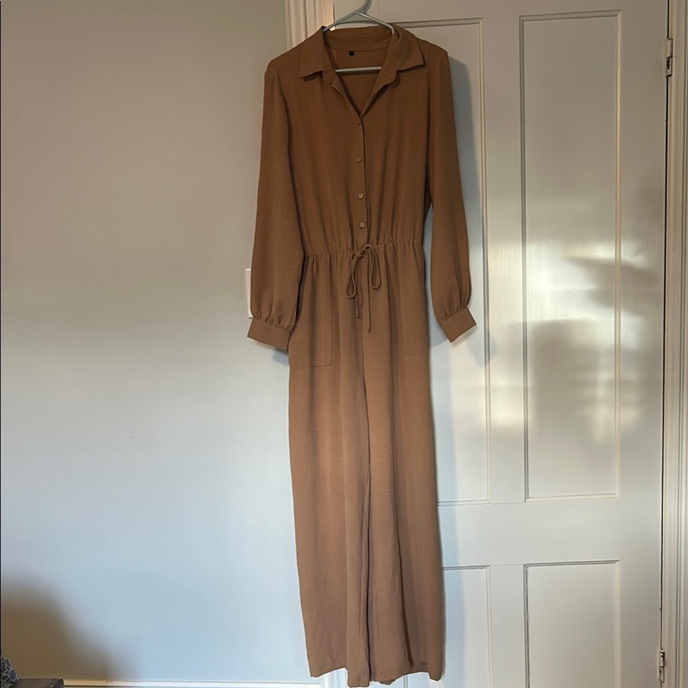 Elegant Brown Jumpsuit